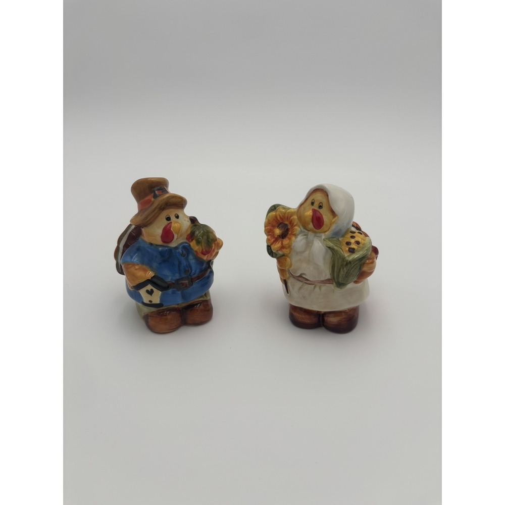 Turkey Salt & Pepper Shakers Thanksgiving Country Cottage